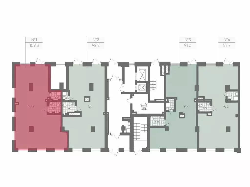 Офис (109.6 м) - Фото 2