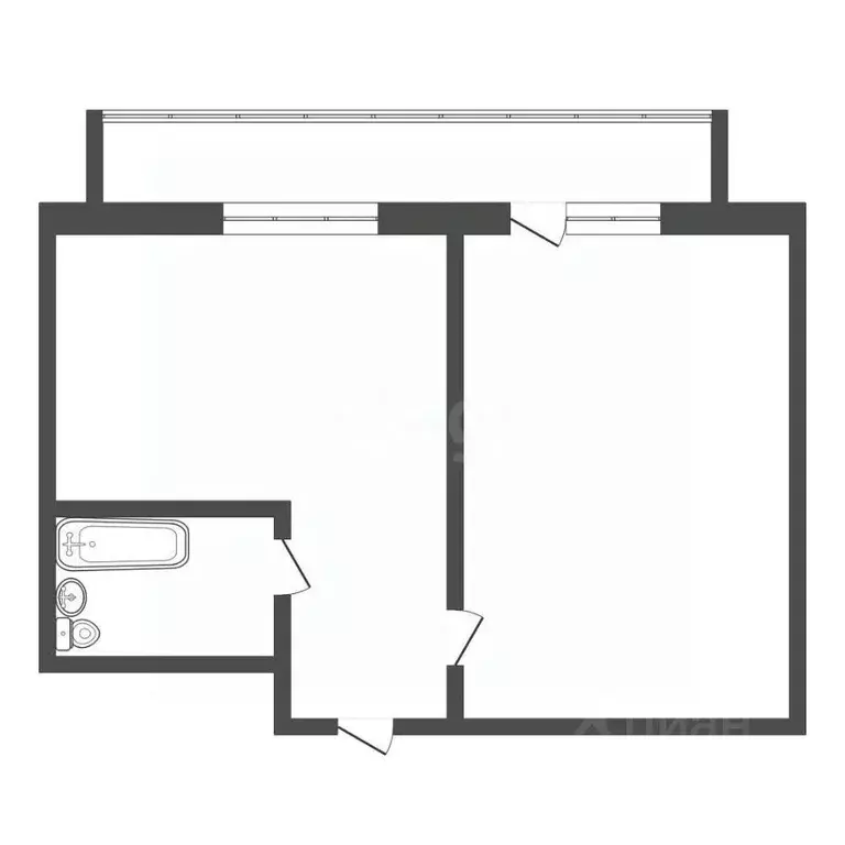 1-к кв. Иркутская область, Иркутск ул. Семена Лагоды, 4/2 (39.0 м) - Фото 2