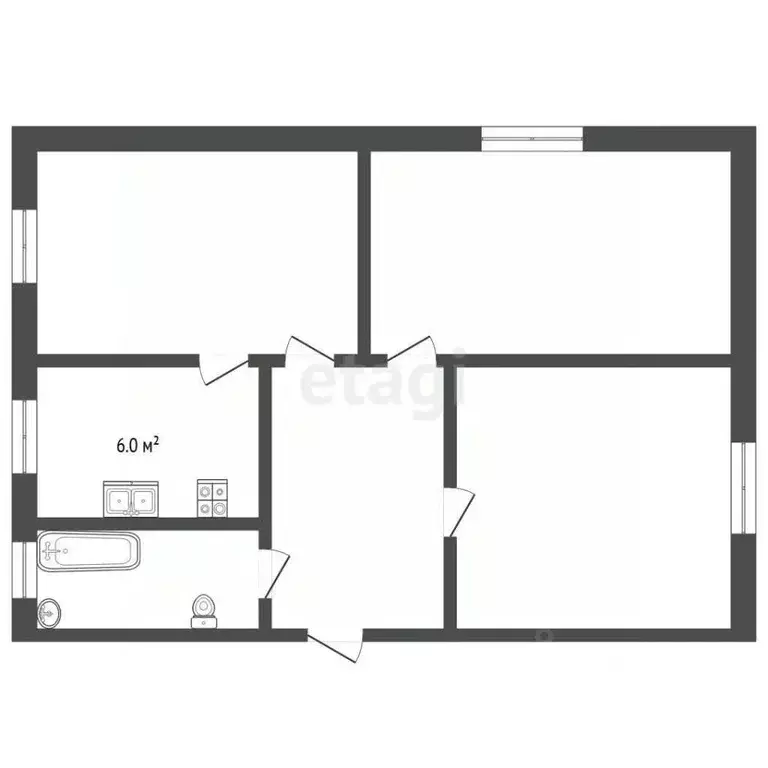 3-к кв. Владимирская область, Муром ул. Кирова, 18 (67.7 м) - Фото 2