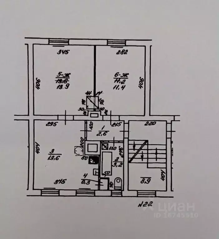 2-к кв. Калининградская область, Калининград Беговая ул., 22 (45.0 м) - Фото 2