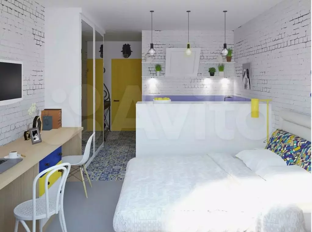 Квартира-студия, 22,8 м, 15/17 эт. - Фото 1