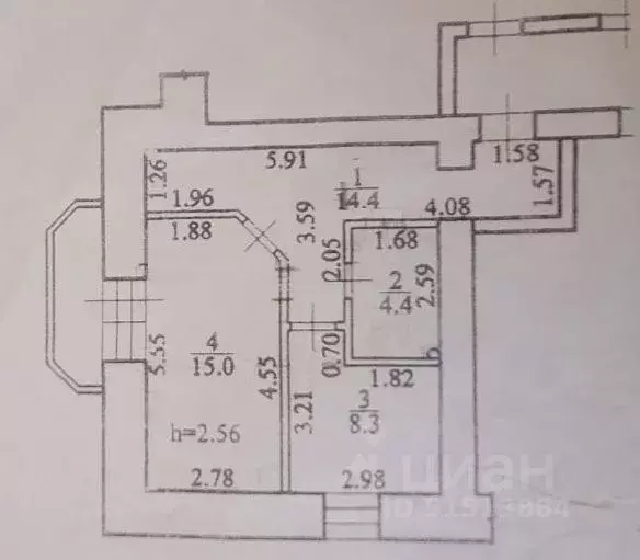 1-к кв. Амурская область, Благовещенский район, с. Чигири 1-я ... - Фото 2