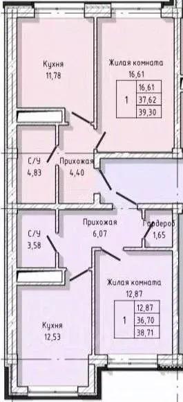 3-к кв. Кабардино-Балкария, Нальчик ул. Тарчокова, 56 (78.01 м) - Фото 1