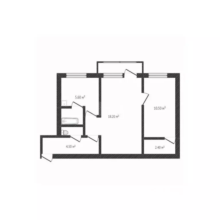 2-к кв. Новосибирская область, Новосибирск просп. Карла Маркса, 28 ... - Фото 2
