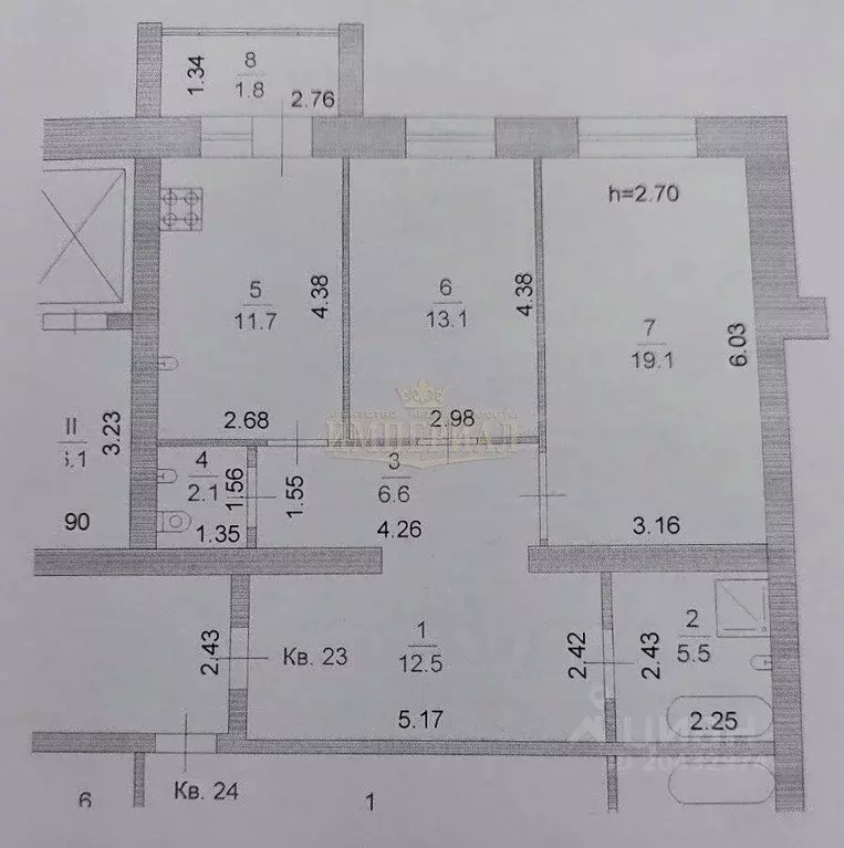 2-к кв. Марий Эл, Йошкар-Ола Комсомольская ул., 132 (72.4 м) - Фото 1