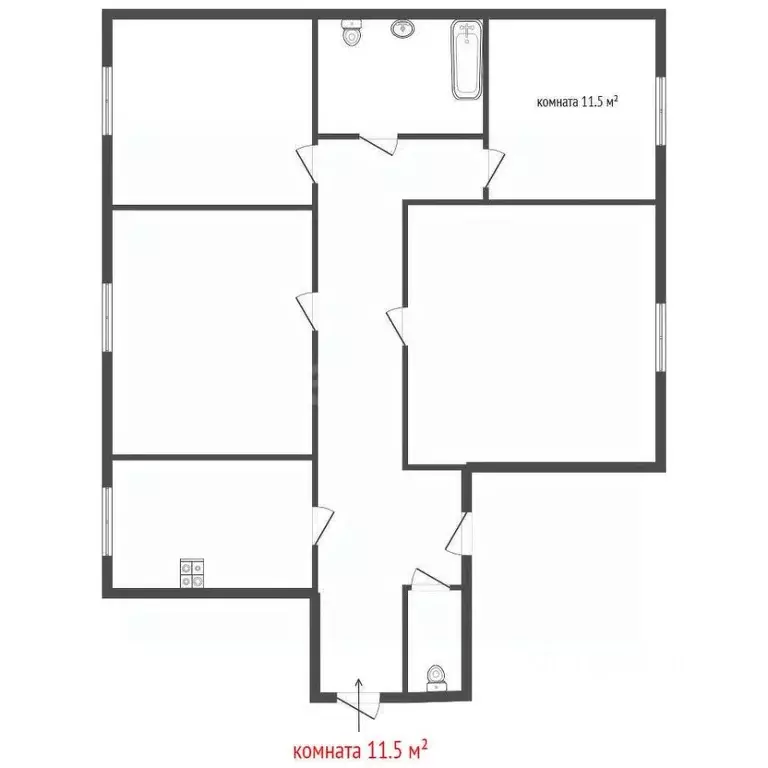 Комната Свердловская область, Березовский Шиловский мкр, ул. Виктора ... - Фото 2