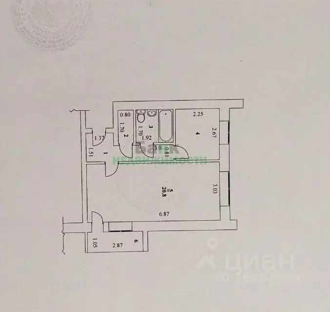 1-к кв. Саратовская область, Балаково ул. Дружбы, 5 (36.0 м) - Фото 2
