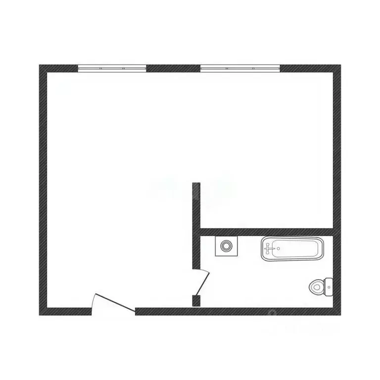 Студия Алтайский край, Бийск ул. Георгия Прибыткова, 10/2 (26.9 м) - Фото 2