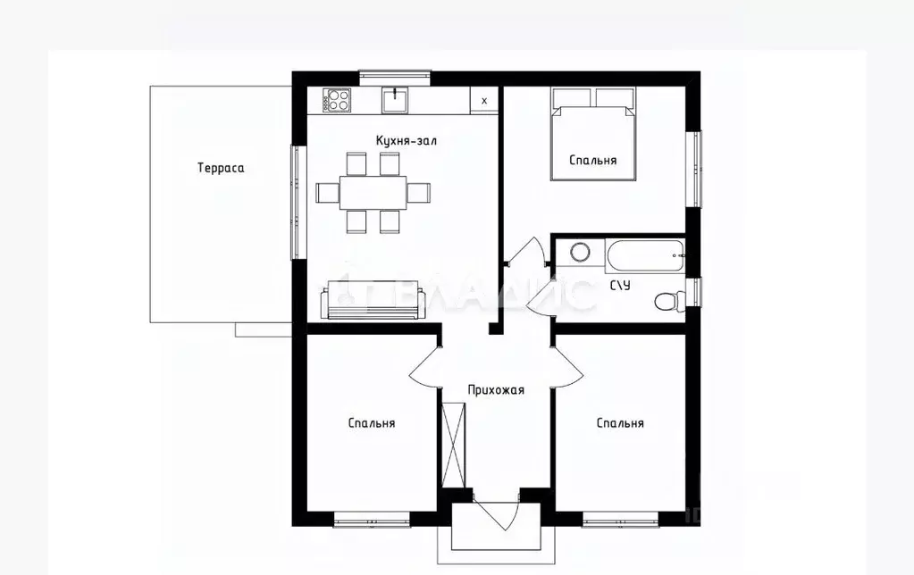 Дом в Калининградская область, Гурьевский муниципальный округ, пос. ... - Фото 2