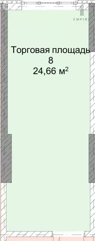 Помещение свободного назначения (24.66 м) - Фото 1