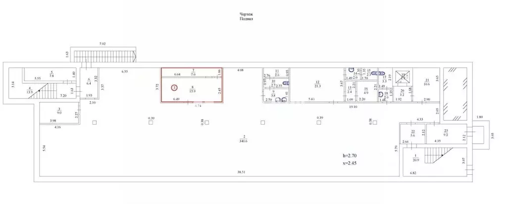 Торговая площадь в Башкортостан, Уфа Комсомольская ул., 25 (476 м) - Фото 2