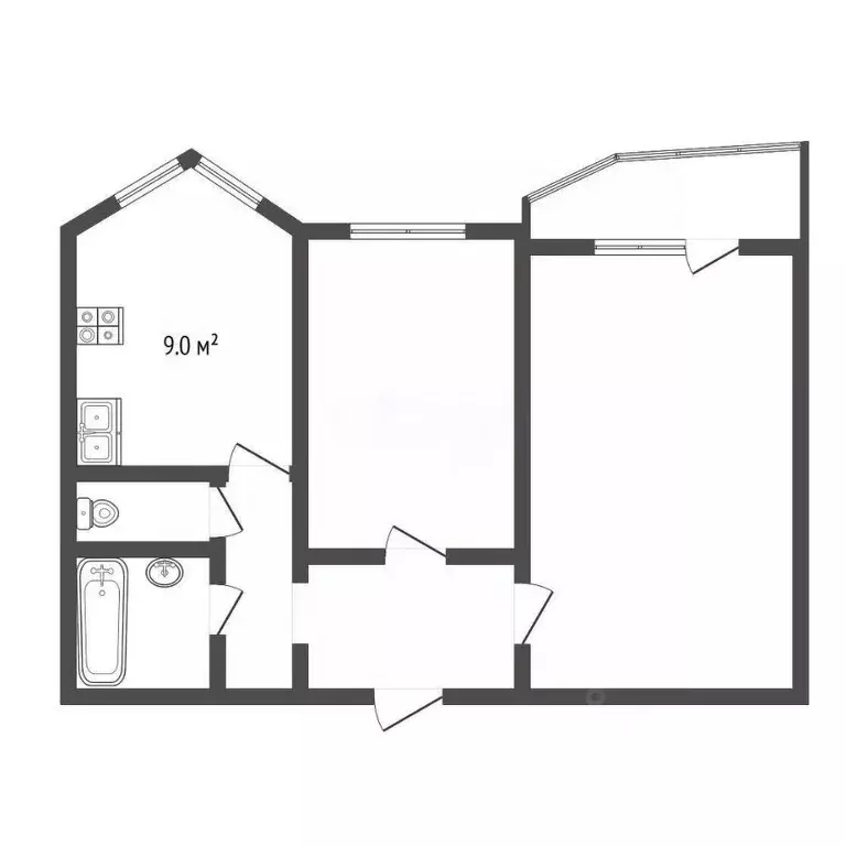 2-к кв. Московская область, Ленинский городской округ, Бутово пгт ... - Фото 2