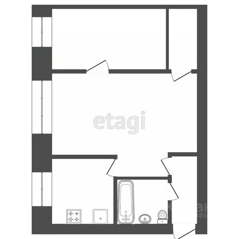 2-к кв. Красноярский край, Красноярск ул. 2-я Хабаровская, 12 (43.0 м) - Фото 2
