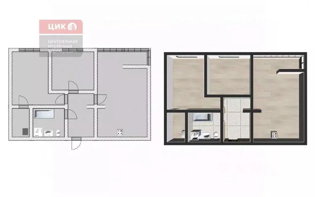 2-к кв. Рязанская область, Рязань Гражданская ул., 21 (71.0 м) - Фото 2