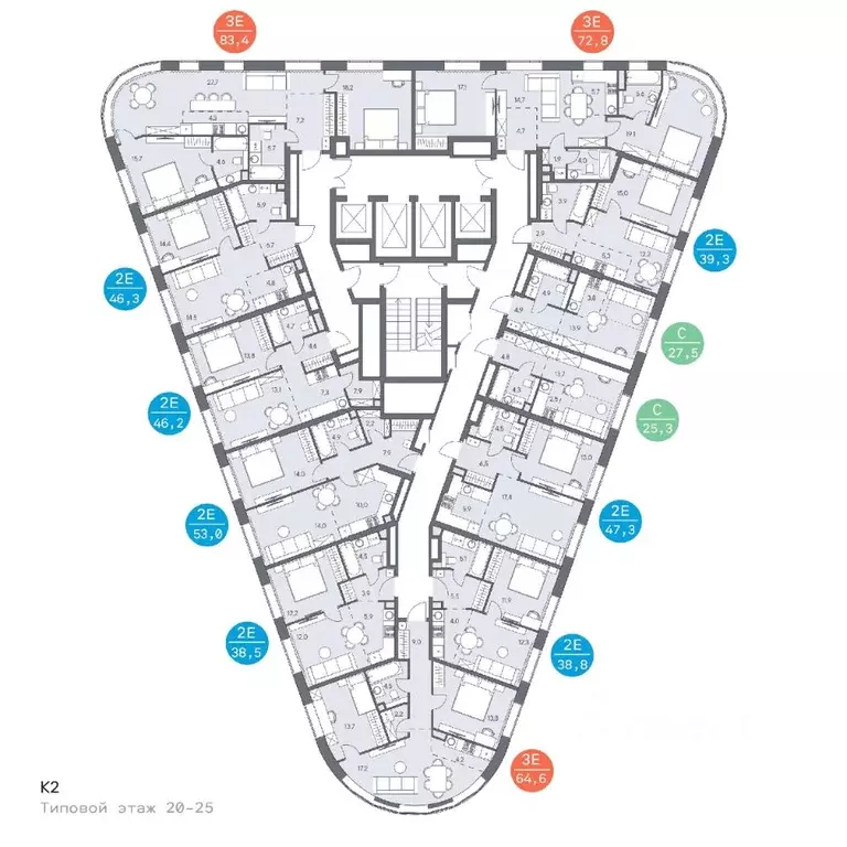2-к кв. Москва ш. Боровское (дублер) (46.2 м) - Фото 1