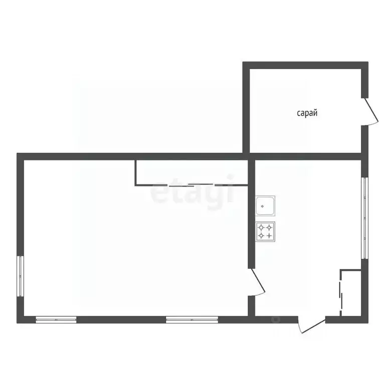 Дом в Красноярский край, Емельяновский муниципальный округ, д. Гладкое ... - Фото 2