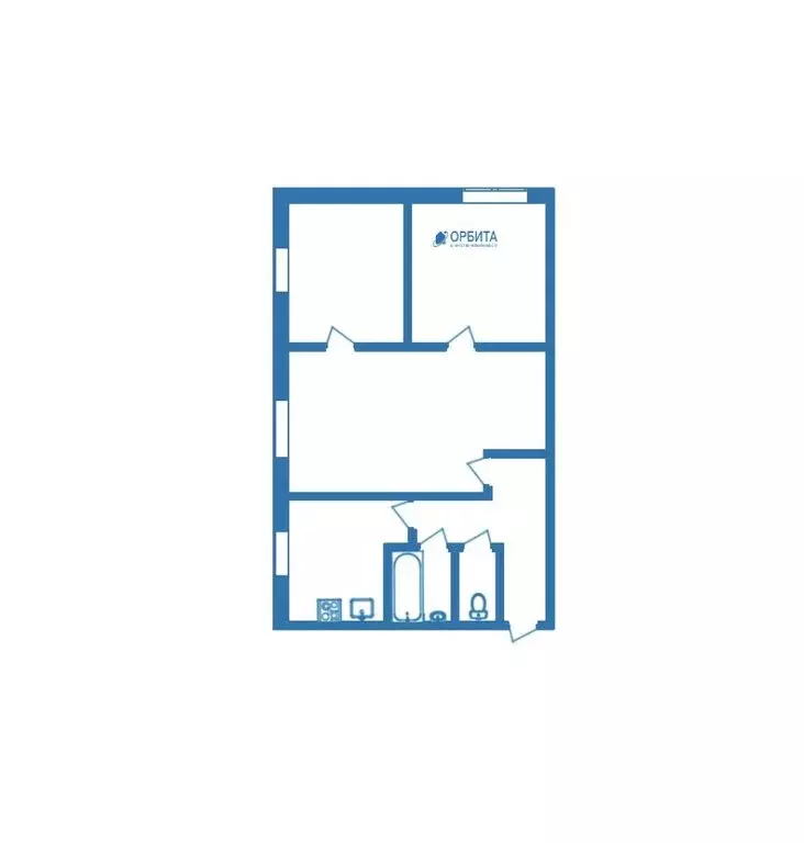 3-комнатная квартира: Тюмень, Харьковская улица, 71 (47 м) - Фото 1