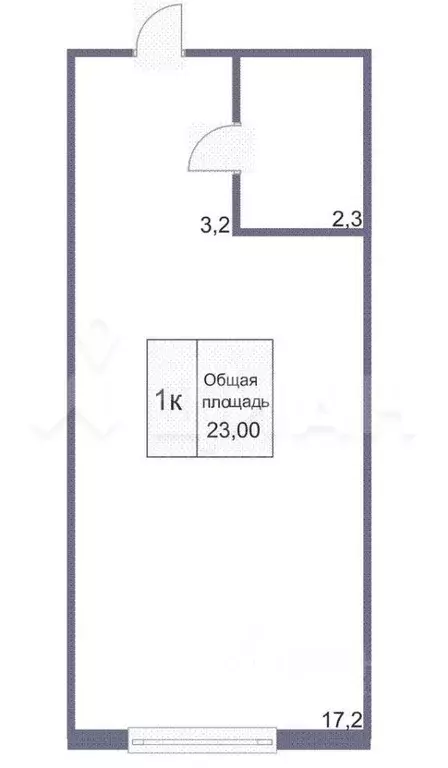 Студия Кемеровская область, Кемерово Октябрьский просп., 42 (22.6 м) - Фото 1