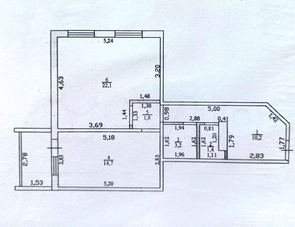 1-к. квартира, 57,7 м, 4/15 эт. - Фото 0