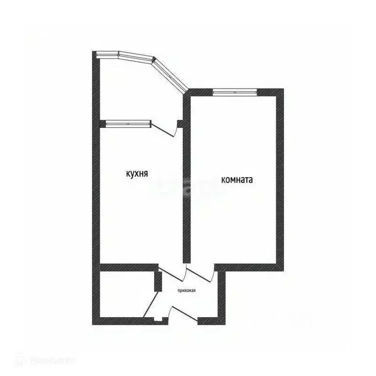 1-к кв. Воронежская область, Воронеж ул. Суворова, 122А (38.4 м) - Фото 2