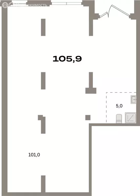 Помещение свободного назначения (105.91 м) - Фото 1