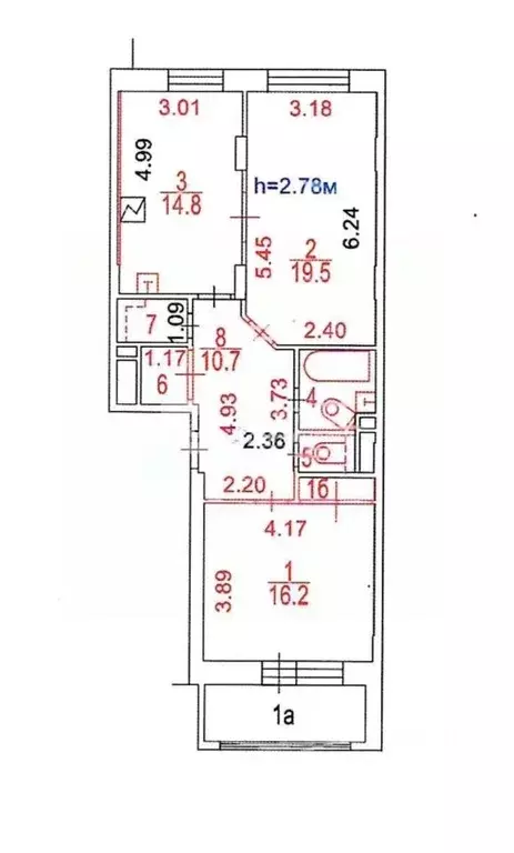 2-к кв. Москва пос. Коммунарка, ул. Липовый Парк, 5к2 (78.7 м) - Фото 2