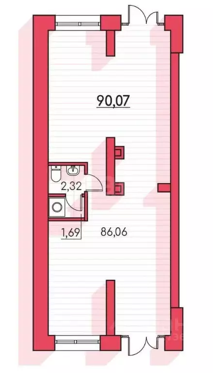 Помещение свободного назначения в Курганская область, Курган Заозерный ... - Фото 2