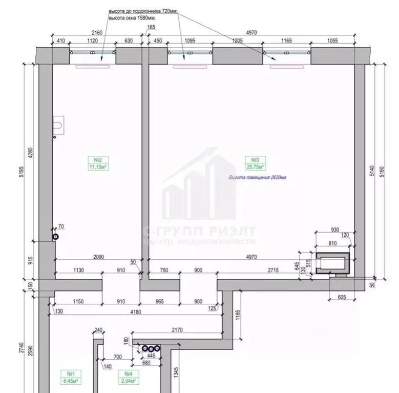 1-к кв. Калининградская область, Калининград Гражданская ул., 5 (44.0 ... - Фото 2