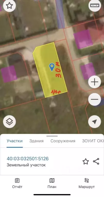 Участок в Калужская область, Совхоз Боровский с/пос, д. Кабицыно ул. ... - Фото 2