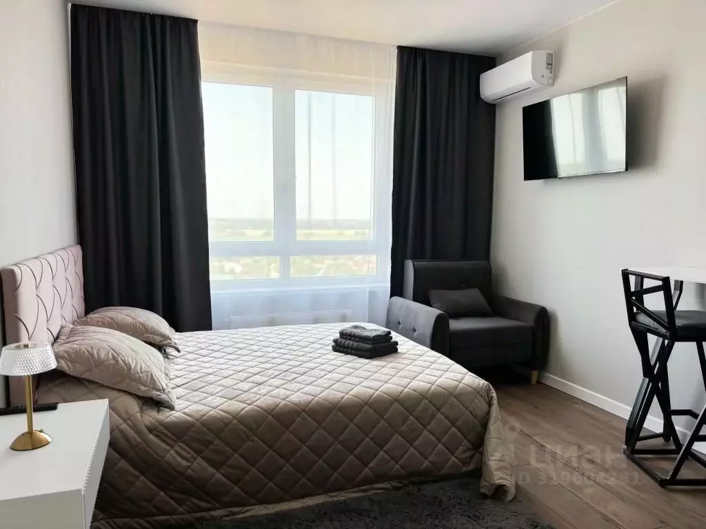 1-к кв. Краснодарский край, Краснодар Догма Парк мкр, ул. Марины ... - Фото 1