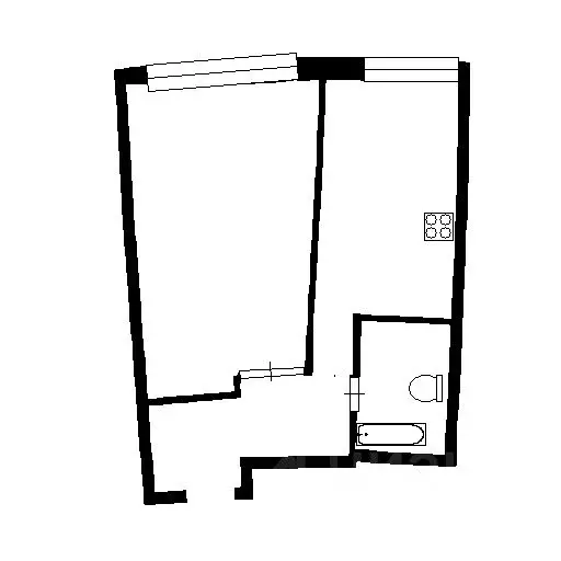 1-к кв. Московская область, Королев ул. Академика Легостаева, 8 (43.0 ... - Фото 2