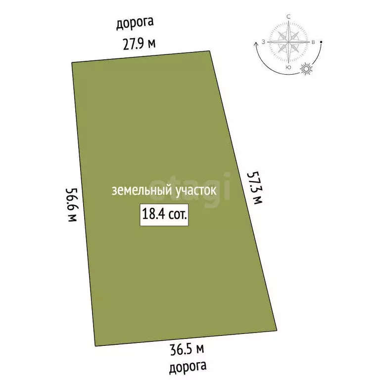 Участок в село Хомутинино, Южная улица (18 м) - Фото 1