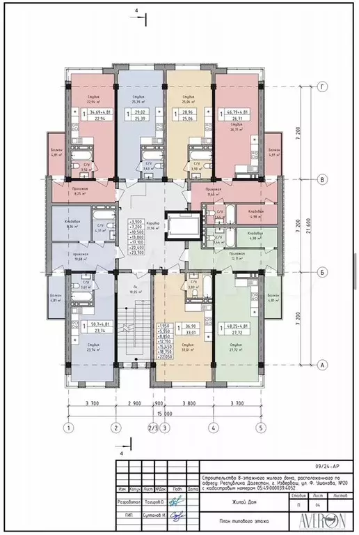 Квартира-студия, 36,9 м, 5/8 эт. - Фото 1