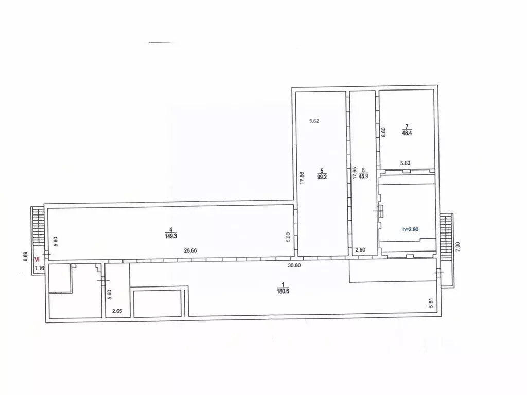 Помещение свободного назначения в Москва ул. Мневники, 7К1 (1228 м) - Фото 2
