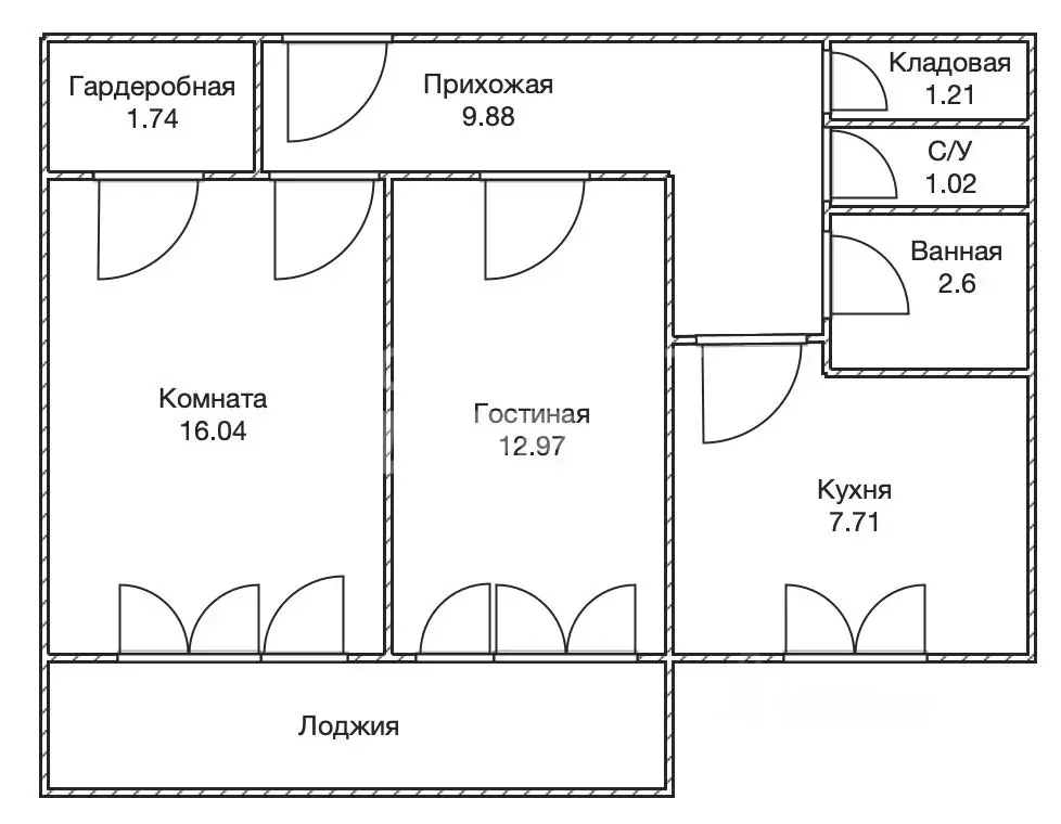 2-к кв. Ульяновская область, Ульяновск ул. Врача Михайлова, 44 (53.9 ... - Фото 2