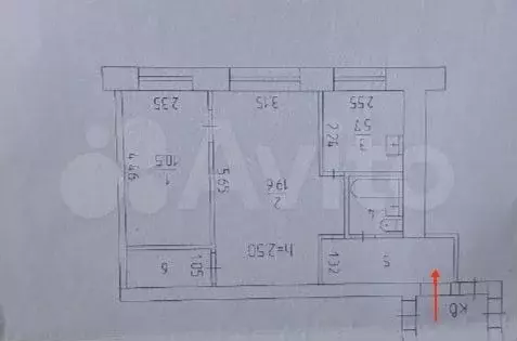 2-к. квартира, 46 м, 1/5 эт. - Фото 0
