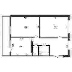 2-комнатная квартира: Салават, улица Губкина, 11/87 (50.6 м) - Фото 1
