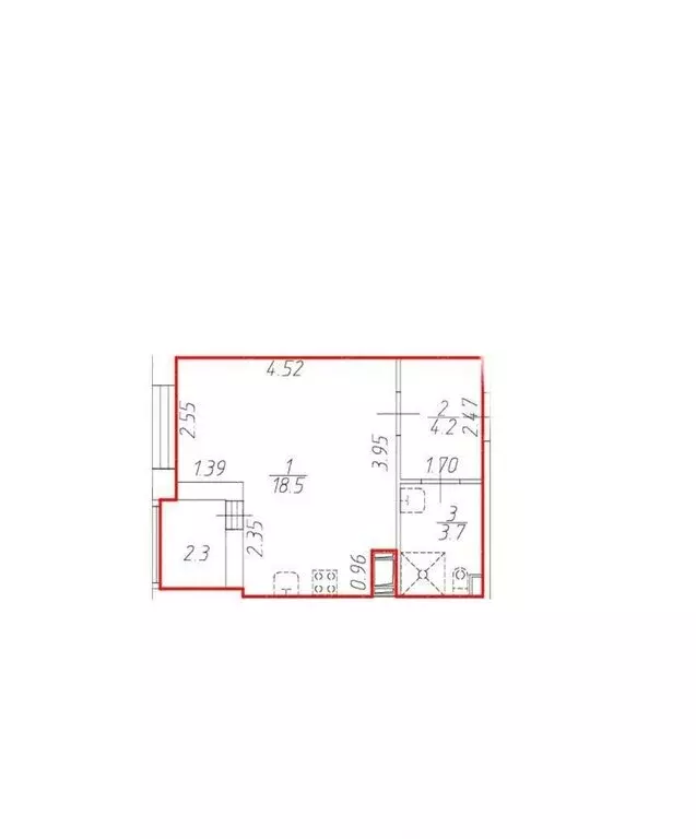 Квартира-студия: Санкт-Петербург, Кузнецовская улица, 58к1 (26.4 м) - Фото 0