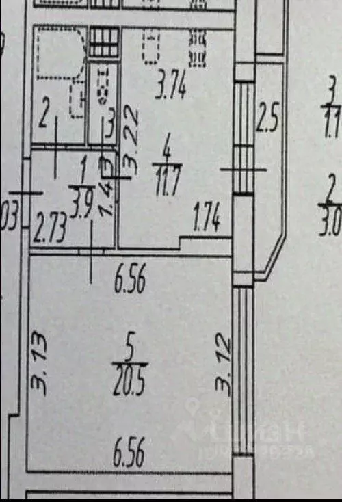 1-к кв. Санкт-Петербург просп. Металлистов, 117 (40.0 м) - Фото 2