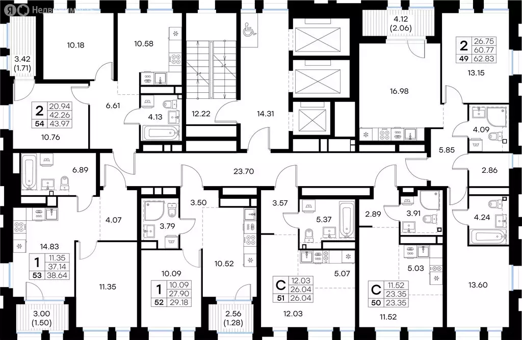 Квартира-студия: Нижний Новгород, ЖК Глоракс Левобережный (23.35 м) - Фото 2