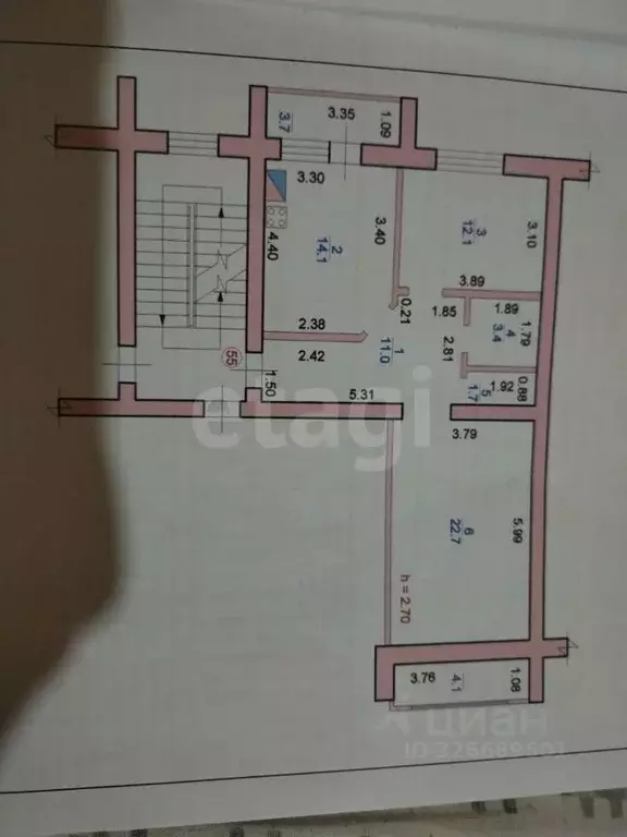 2-к кв. Калмыкия, Элиста 9-й мкр, 21 (65.0 м) - Фото 1