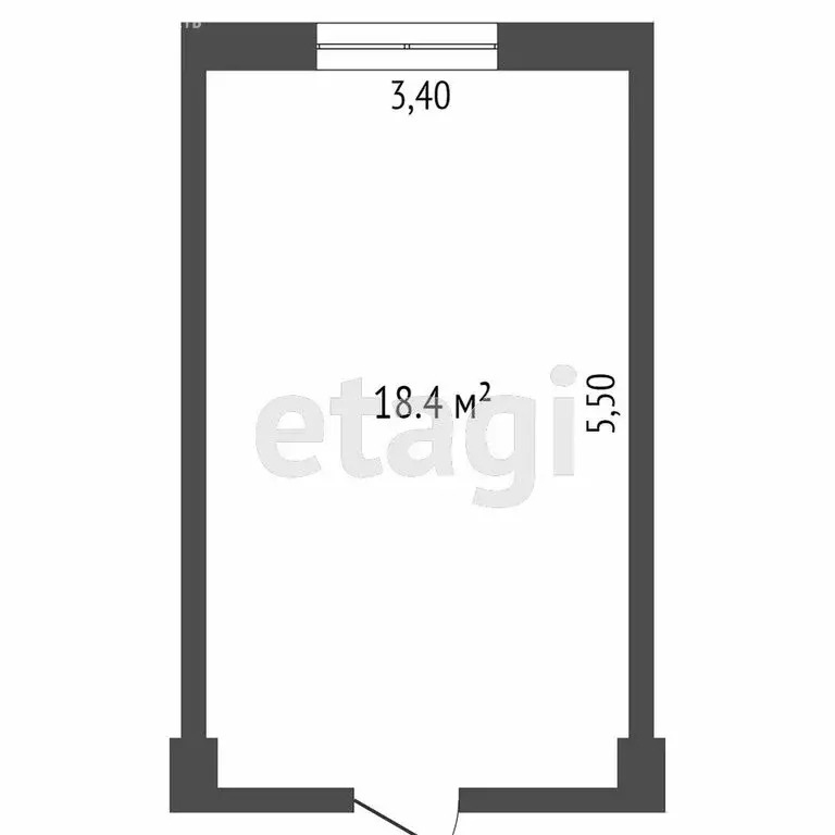 1к в -комнатной квартире (18.6 м) - Фото 1