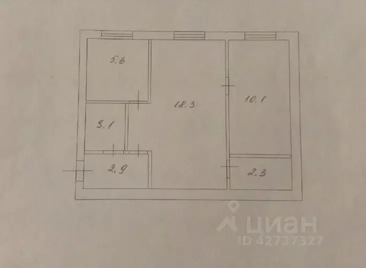 2-к кв. Саратовская область, Саратов Тверская ул., 39 (42.3 м) - Фото 1