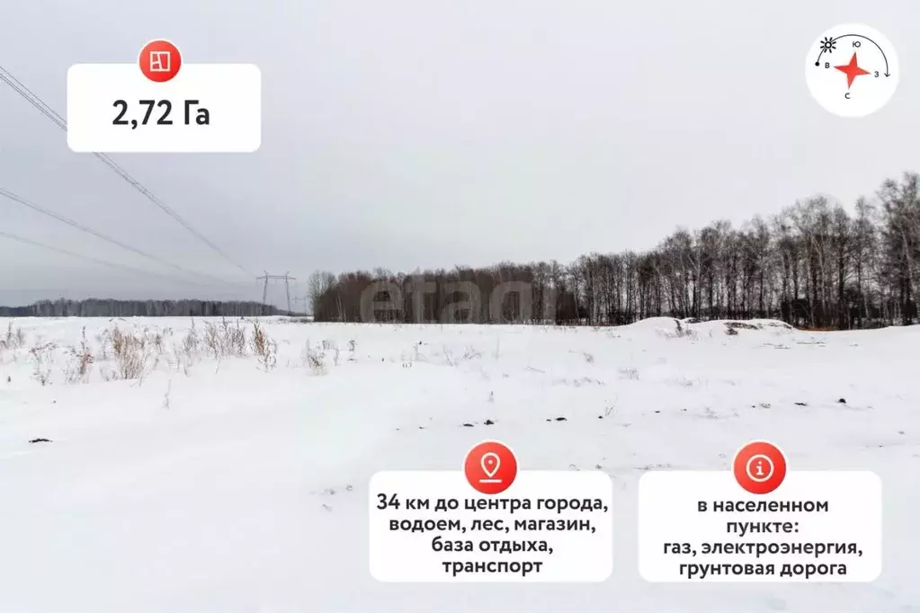 Участок в Тюменская область, Тюменский район, Новокаменский кп  ... - Фото 0