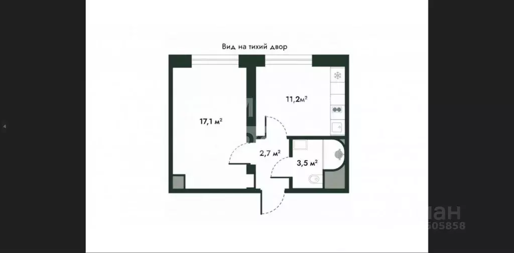 1-к кв. Москва ул. Усачева, 64 (35.1 м) - Фото 1