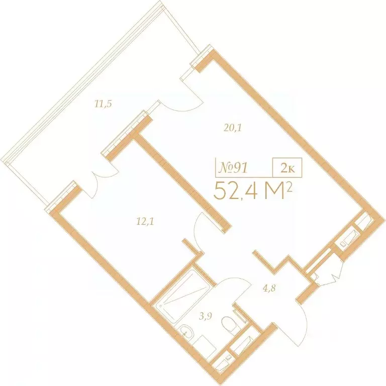 2-к кв. Краснодарский край, Анапа Гостиничный Комплекс Морелло тер.,  ... - Фото 0