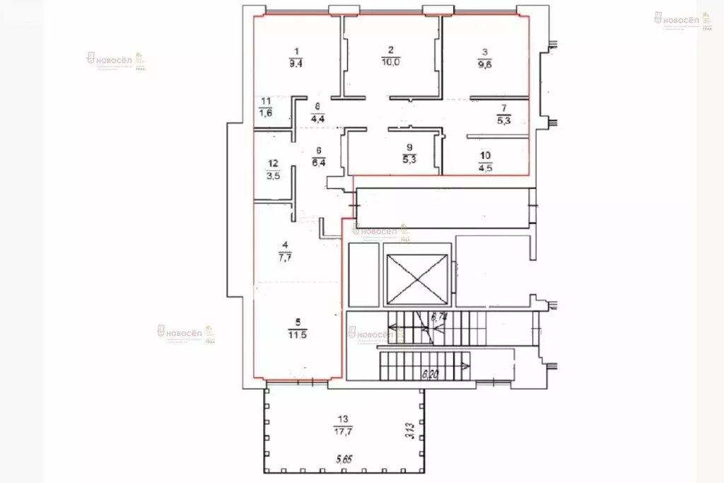 3к в -комнатной квартире (15 м) - Фото 1