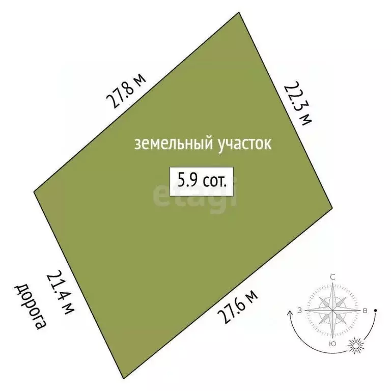 Участок в Тюменская область, Тюмень Садовая ул. (5.9 сот.) - Фото 1