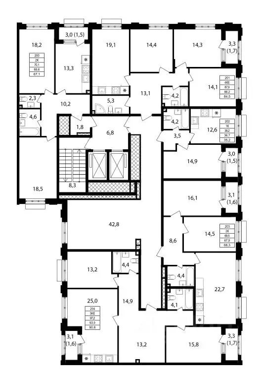 2-к кв. Москва Михалковская ул., 48к1 (68.6 м) - Фото 1