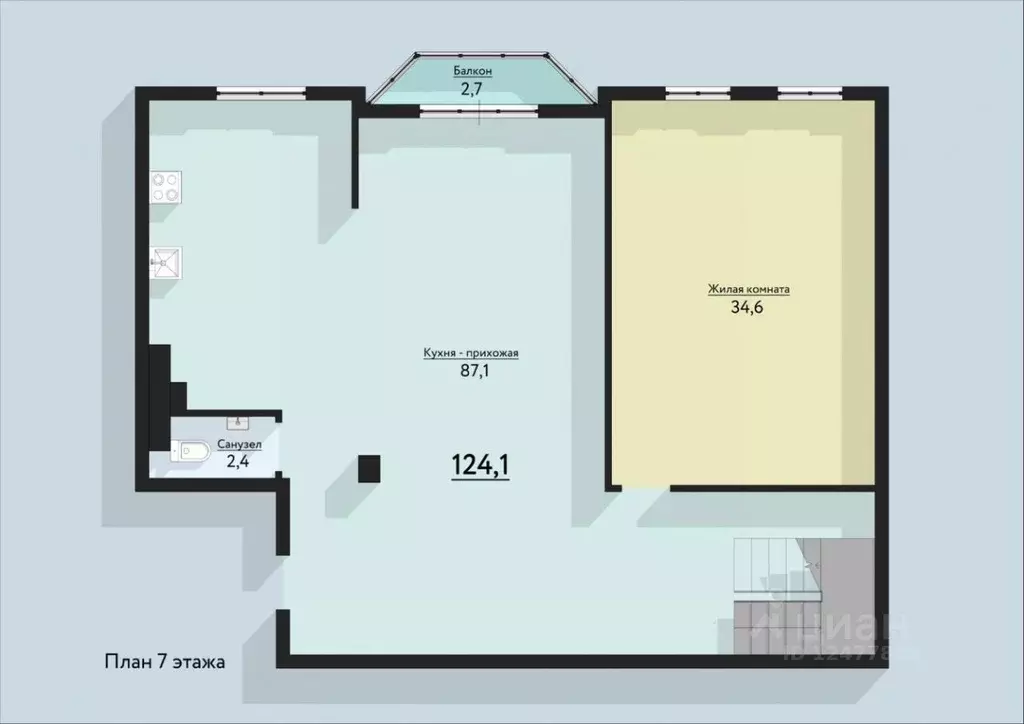 6-к кв. Санкт-Петербург 9-я Советская ул., 5 (221.6 м) - Фото 2
